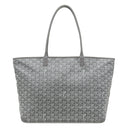 ゴヤール GOYARD アルトワMM ARTOISMMLTY51CL51P グレー PVCコーティングキャンバス ゴヤールディンキャンバス シュヴロッシュカーフスキン トートバッグ シルバー金具 ヘリンボーン