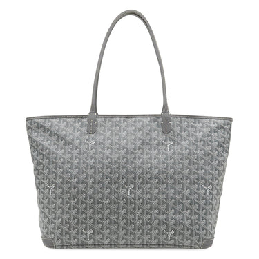 ゴヤール GOYARD アルトワMM ARTOISMMLTY51CL51P グレー PVCコーティングキャンバス ゴヤールディンキャンバス シュヴロッシュカーフスキン トートバッグ シルバー金具 ヘリンボーン