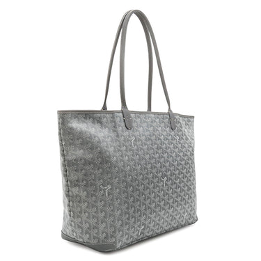 ゴヤール GOYARD アルトワMM ARTOISMMLTY51CL51P グレー PVCコーティングキャンバス ゴヤールディンキャンバス シュヴロッシュカーフスキン トートバッグ シルバー金具 ヘリンボーン