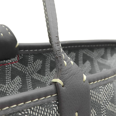 ゴヤール GOYARD アルトワMM ARTOISMMLTY51CL51P グレー PVCコーティングキャンバス ゴヤールディンキャンバス シュヴロッシュカーフスキン トートバッグ シルバー金具 ヘリンボーン