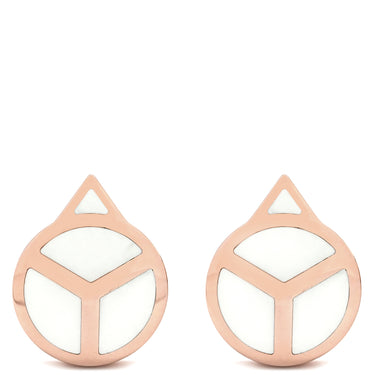 ロレックス ROLEX カフリンクス ピンクゴールド×ホワイト K18PG カフス ROLEX Au750 PG 幾何学的デザイン カフスボタン 白