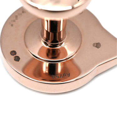 ロレックス ROLEX カフリンクス ピンクゴールド×ホワイト K18PG カフス ROLEX Au750 PG 幾何学的デザイン カフスボタン 白