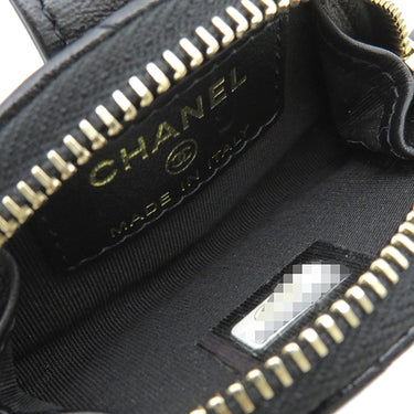 シャネル CHANEL ブラック ラムスキン コインケース ゴールド金具 ココマーク 新品 未使用 ソルド品