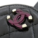 シャネル CHANEL ブラック ラムスキン コインケース ゴールド金具 ココマーク 新品 未使用 ソルド品