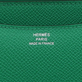 エルメス HERMES コンスタンス3 ミニ ミロワール ヴェールジェイド ヴォーエプソン ショルダーバッグ シルバー金具 新品 未使用 緑