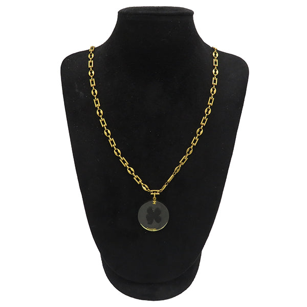 CHANEL ゴールド クローバーネックレス 中古・古着通販】CHANEL (シャネル) ココマーククローバーネックレス