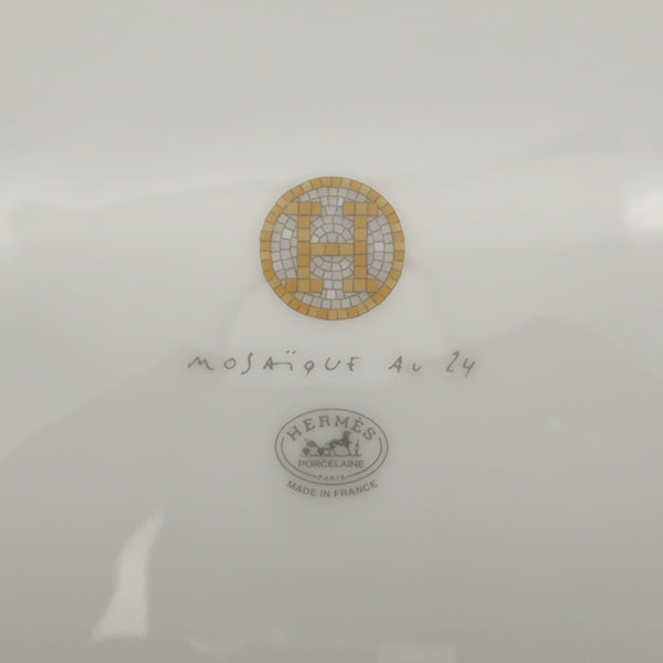 モザイク ヴァンキャトル アメリカンディナープレート ペア 27.5cm 026001P ゴールド 磁器 磁器（リモージュ焼き） 食器 2枚組