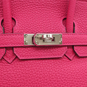 バーキン25  ローズメキシコ トゴ ハンドバッグ シルバー金具 ピンク 新品 未使用