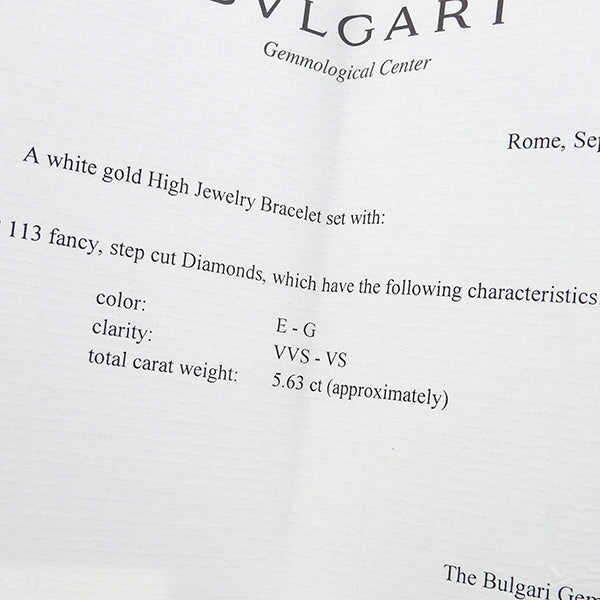 セルペンティ ヴァイパー ホワイトゴールド K18WG ダイヤモンド ブレスレット 750 BVLGARI