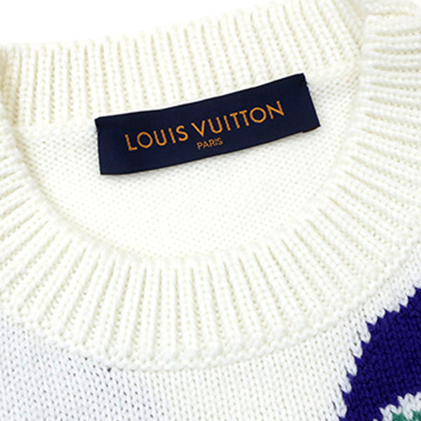 【Louis Vuitton】マルチカラーモノグラムクルーネック　ニット