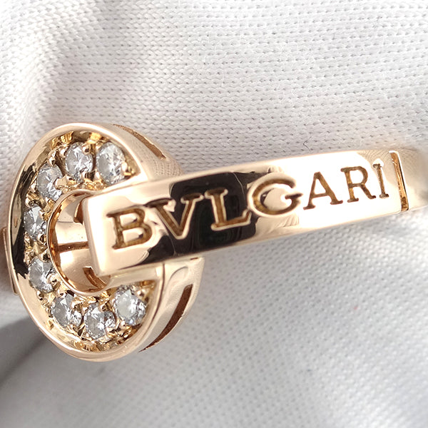 ブルガリ・ブルガリ ピンクゴールド K18PG ダイヤモンド ＃49 リング 指輪 750 BVLGARI