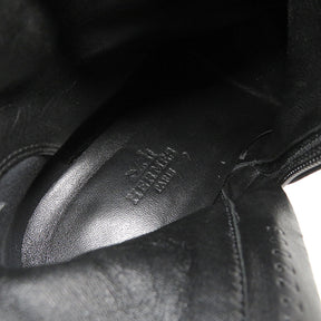 ブランシュ ショートブーツ ブラック スウェード #35 1/2 ブーツ シルバー金具 アピ バックル 黒
