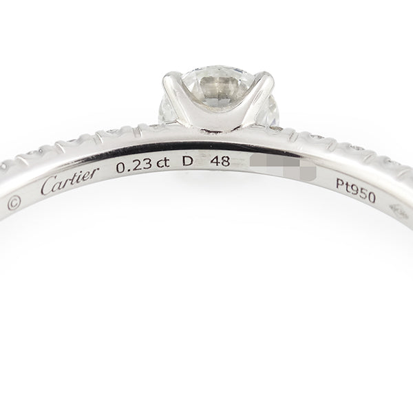 エタンセル ドゥ カルティエ プラチナシルバー Pt950 ダイヤモンド 48 リング 指輪 Etincelle de Cartier platinum diamond