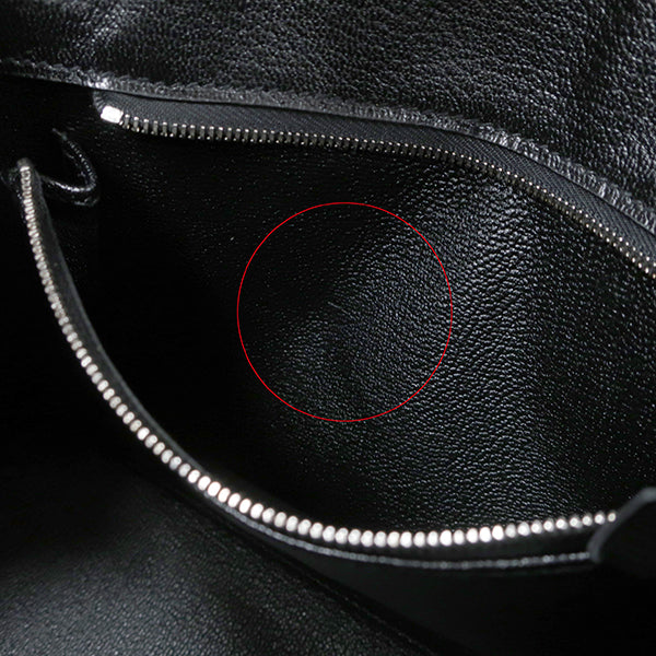 バーキン25 セリエ ブラック ヴォーエプソン ハンドバッグ シルバー金具 新品 未使用 黒 外縫い
