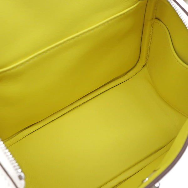 リンディ ミニ ヴェルソ ナタXライム ヴォースイフト ショルダーバッグ シルバー金具 バイカラー 白 黄 新品 未使用