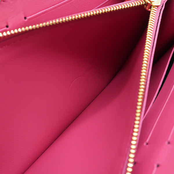 ノワール ポルトフォイユ カプシーヌ M61248 トリヨンレザー 長財布 ゴールド金具 フラップ 黒 LV ピンク