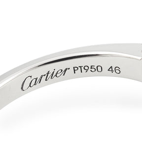 ダムール　0.31 プラチナシルバー Pt950 ダイヤモンド 46 リング 指輪 Cartier diamond