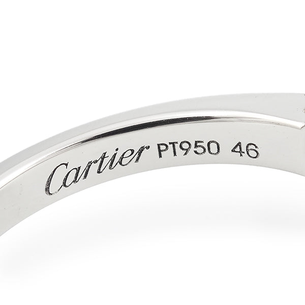 ダムール　0.31 プラチナシルバー Pt950 ダイヤモンド 46 リング 指輪 Cartier diamond