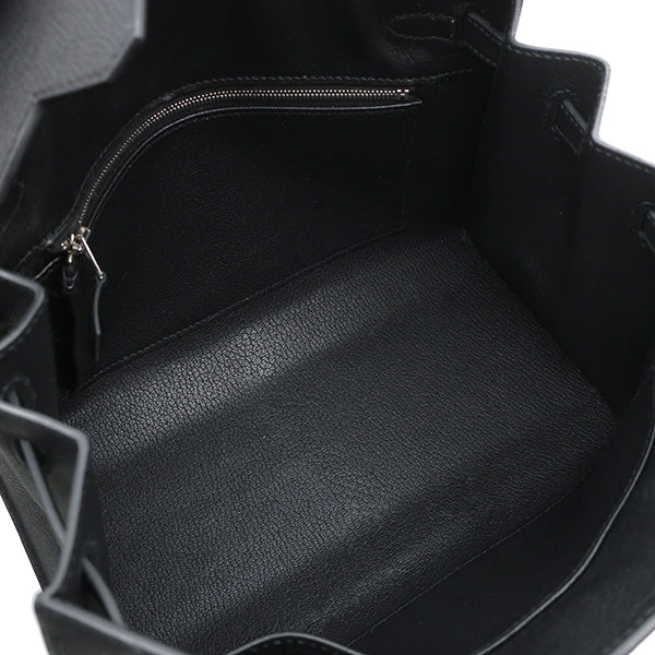 バーキン25 セリエ ブラック ヴォーエプソン ハンドバッグ シルバー金具 新品 未使用 黒 外縫い　