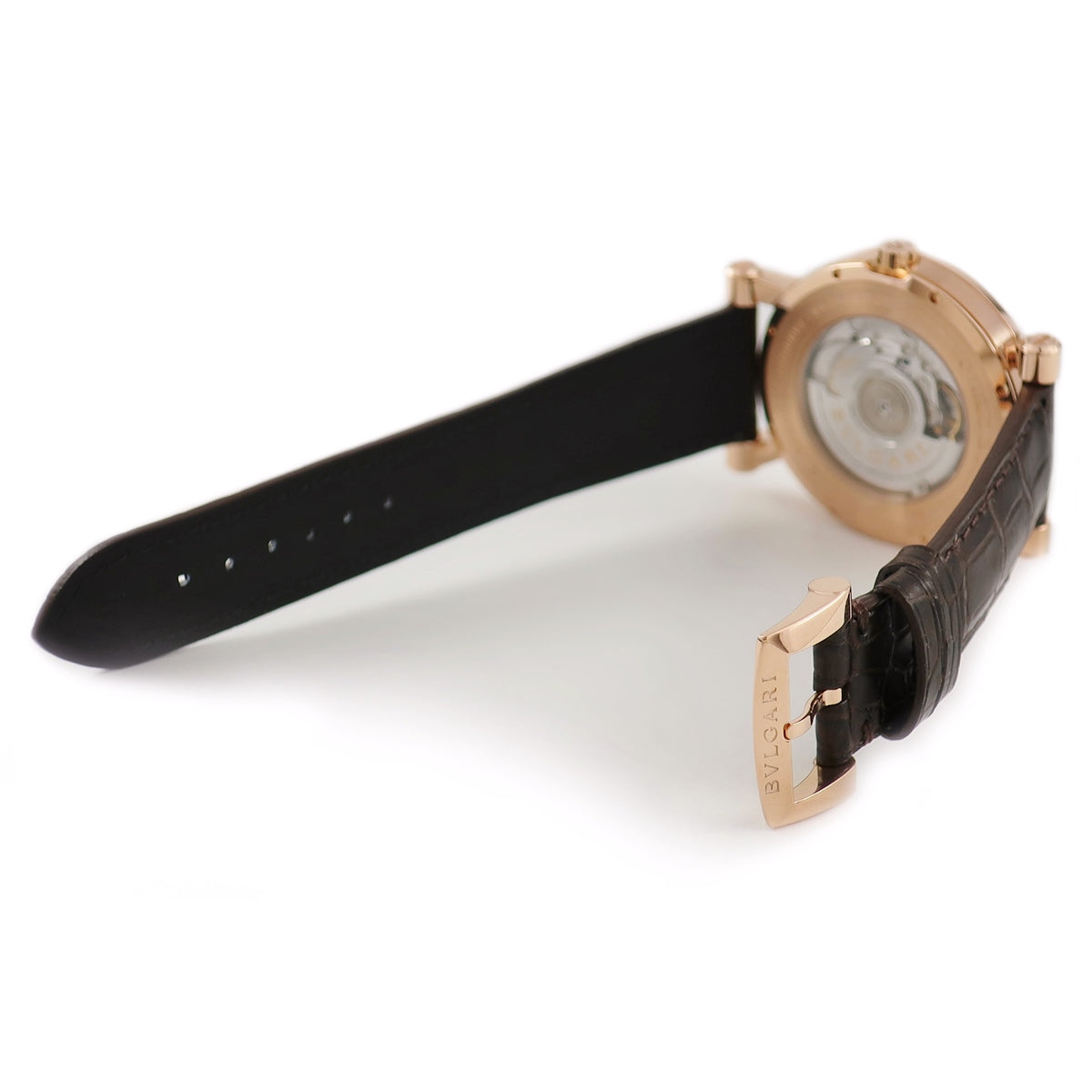 ブルガリ BVLGARI ソティリオ レトログラード SB42SDR メンズ 腕時計 デイト シルバー 文字盤 裏スケルトン 自動巻き Sotirio VlP 90172879