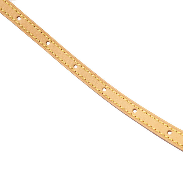 ベージュ系 ヌメ革 116cm  レザー ショルダーストラップ ゴールド金具