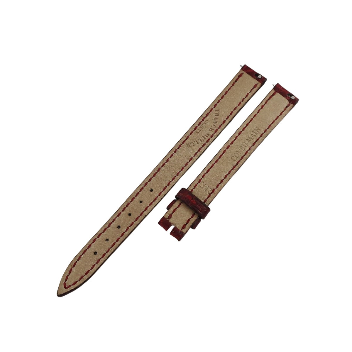 トノウカーベックス（2500）用クロコバンド レディース 未使用 純正 クロコ ベルト 11mm 赤