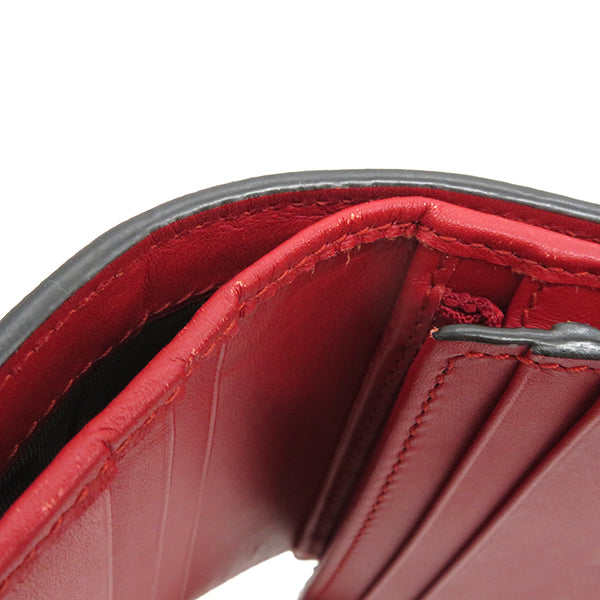 チェリー ミニ ウォレット 476050 ベージュ×レッド GGスプリームキャンバス レザー 二つ折り財布 ヴィンテージ金具 カードケース 赤 さくらんぼ