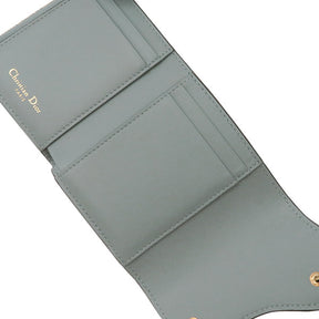 サドル ロータスウォレット S5652CCEH グレー レザー 三つ折り財布 ヴィンテージ金具 コンパクト財布　ミニ財布