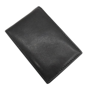 カードケース ブラック レザー 二つ折り財布 黒