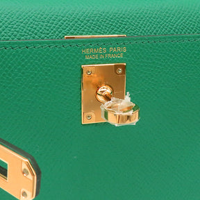 ミニケリー ドゥ 外縫い ヴェールジェイド ヴォーエプソン 2WAYバッグ ゴールド金具 新品 未使用 緑