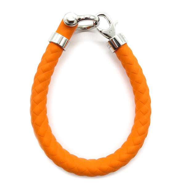 セイリング オレンジ ステンレススチール ラバー #M ブレスレット シルバー金具