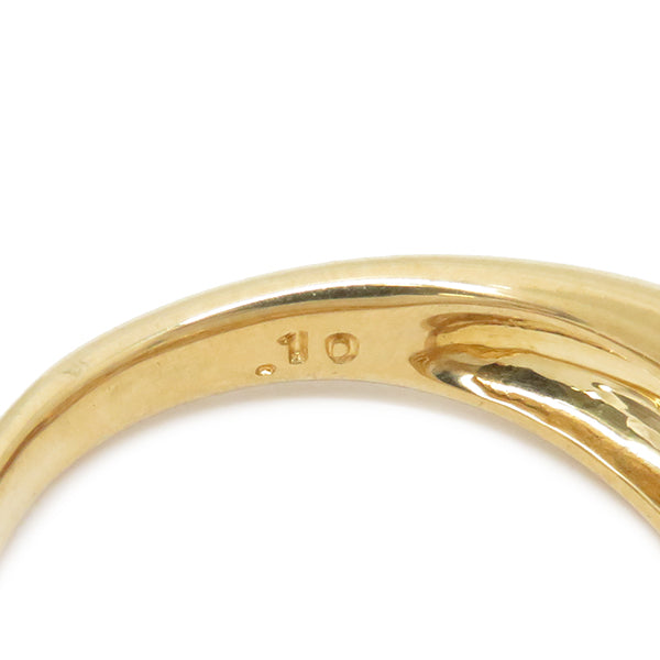 POLA ダイヤリング イエローゴールド K18YG ダイヤモンド リング 指輪 750