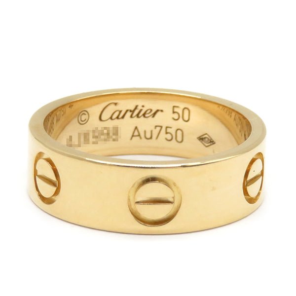Cartier ラブリング 指輪 750YG K18YG イエローゴールド