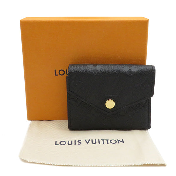 ルイヴィトン M62935 三つ折り財布 ノワール  LOUIS VUITTON ポルトフォイユ・ゾエ モノグラム アンプラント