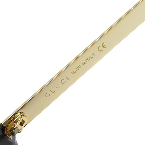 グッチ GUCCI GG0689S 004 ブラック プラスチック メタル サングラス ゴールド金具 グレーレンズ