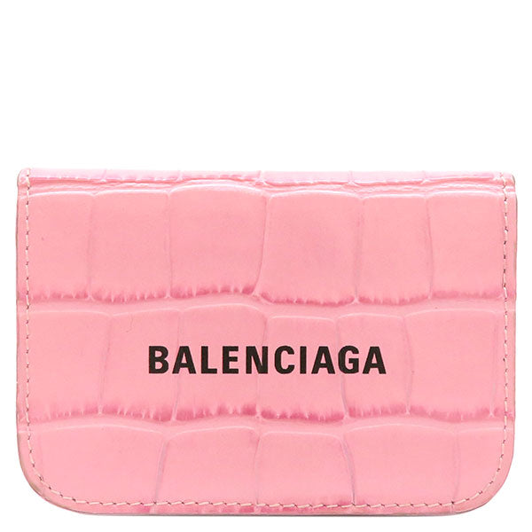 バレンシアガ BALENCIAGA キャッシュ ミニ ウォレット 593813 ピンク