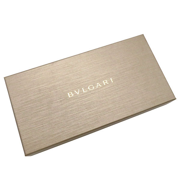 ブルガリ BVLGARI ジップ ウォレット 280561 ブラック グレインカーフレザー 長財布 ゴールド金具 黒 ラウンドファスナー