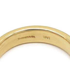 ティファニー Tiffany & Co ドアノック イエローゴールド K18YG パール リング 指輪 T＆Co. 750 750YG