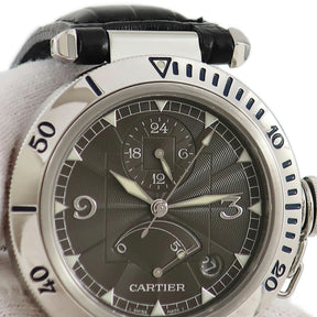 CARTIER　パシャ N950 GMT パワーリザーブ　品　メンズ　腕時計