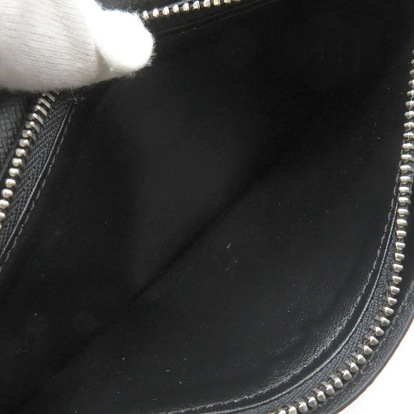 ノワール ポルトフォイユ ブラザ M30285  タイガ 長財布 シルバー金具 二つ折り 黒