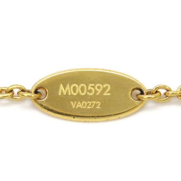 ゴールド コリエ マイブルーミング ストラス ネックレス  M00592  GP ストラス ネックレス モノグラムフラワー LVサークル