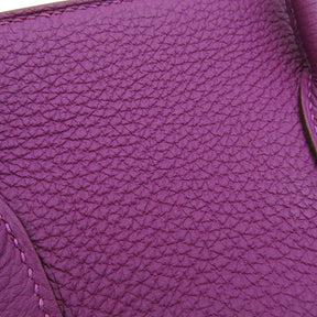 バーキン35 アネモネ トゴ ハンドバッグ シルバー金具 紫