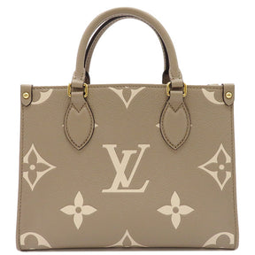 ルイヴィトン LOUIS VUITTON トゥルトレール×クレーム オンザゴー PM M45779 バイカラーモノグラムアンプラントレザー 2WAYバッグ ゴールド金具 新品 未使用 トート ショルダー バイカラー