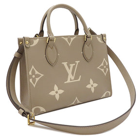 ルイヴィトン LOUIS VUITTON トゥルトレール×クレーム オンザゴー PM M45779 バイカラーモノグラムアンプラントレザー 2WAYバッグ ゴールド金具 新品 未使用 トート ショルダー バイカラー