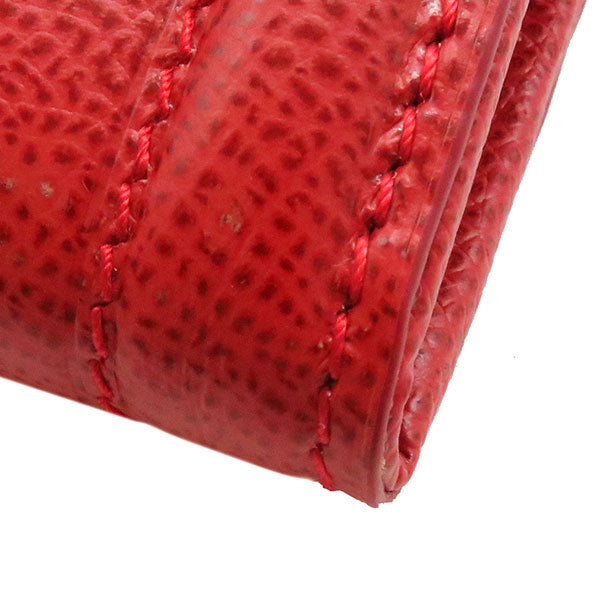 ヴァラ リボン 22D154 レッド レザー 長財布 新品 未使用 赤 二つ折り パスケース付き