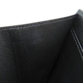 バレンシアガ BALENCIAGA Bロゴ ミニ ウォレット 601350 ブラック カーフ 三つ折り財布 ガンメタル金具 黒 コンパクトウォレット  クロコ型押し