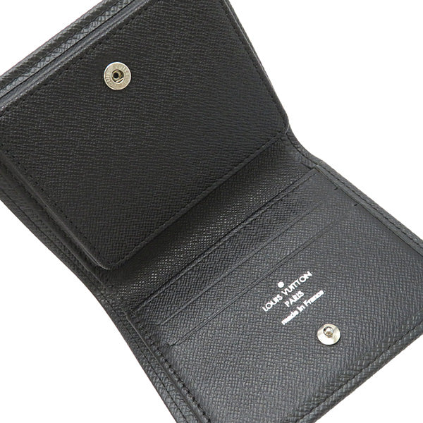 アルドワーズ ポルトフォイユ マジェラン M30552  タイガ 二つ折り財布 シルバー金具 黒