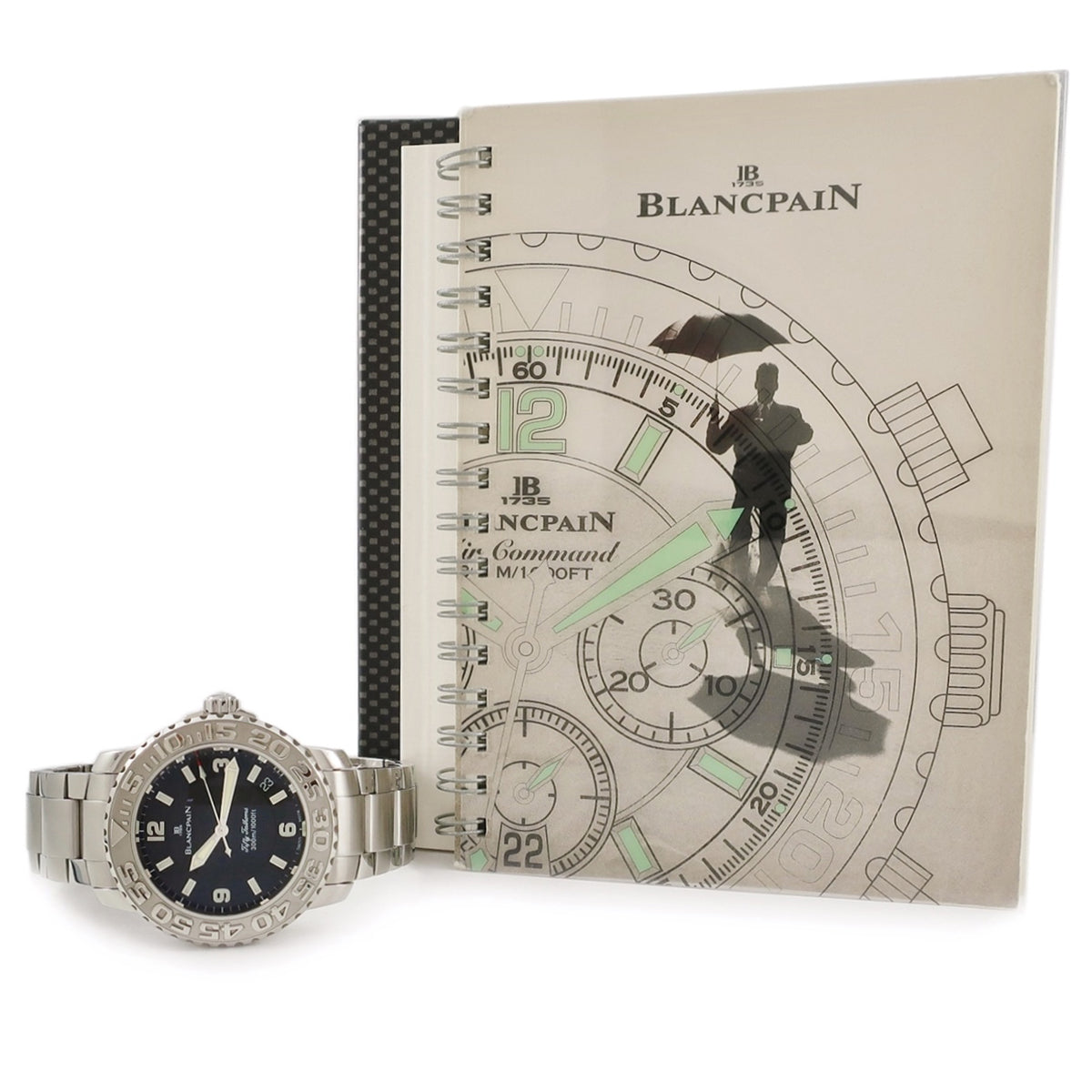 ブランパン BLANCPAIN フィフティファゾムス トリロジー 2200-1130-71 自動巻き メンズ 黒 ダイバーズ 100時間パワーリザーブ