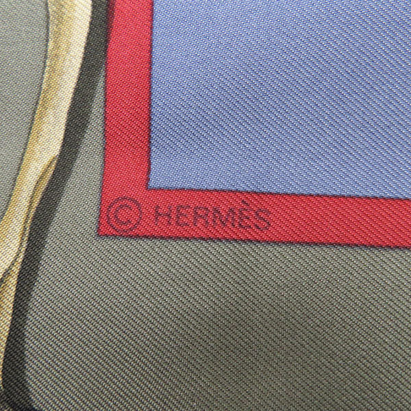 エルメス HERMES スカーフ カレ90 THE PONY EXPRESS 郵便社 馬 シルク レディース マルチカラーなし