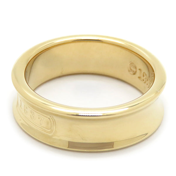 ティファニー Tiffany & Co 1837 ナロー イエローゴールド K18YG リング 指輪